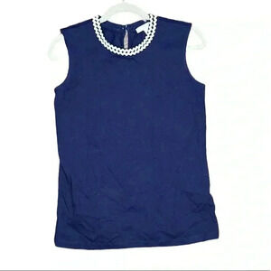 Nordstrom 1901 Brand Sleeveless Embroidered Blouse Size S